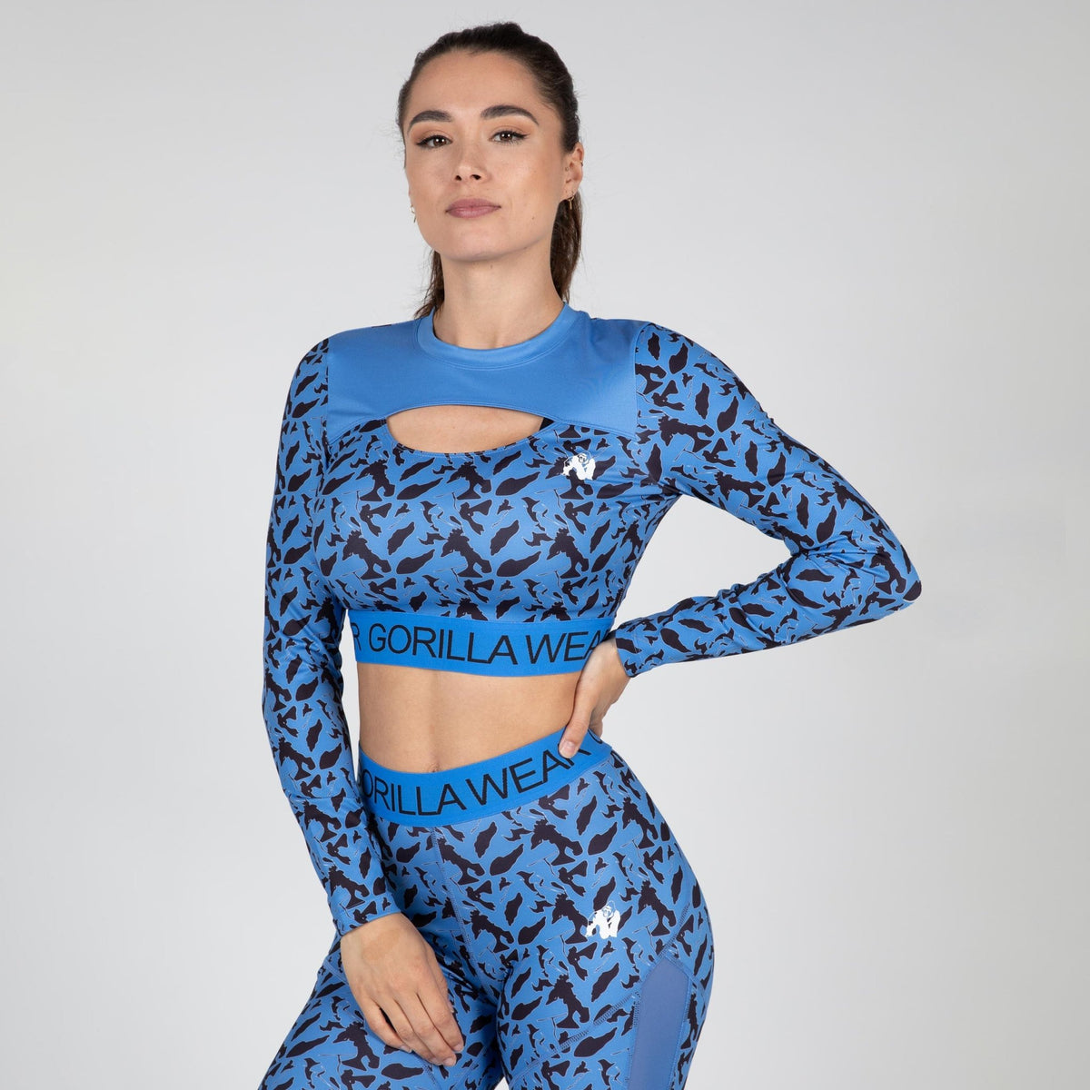 Gorilla Wear Osseo Long Sleeve - Blå - Gorilla Wear | Kraft & Kontroll
