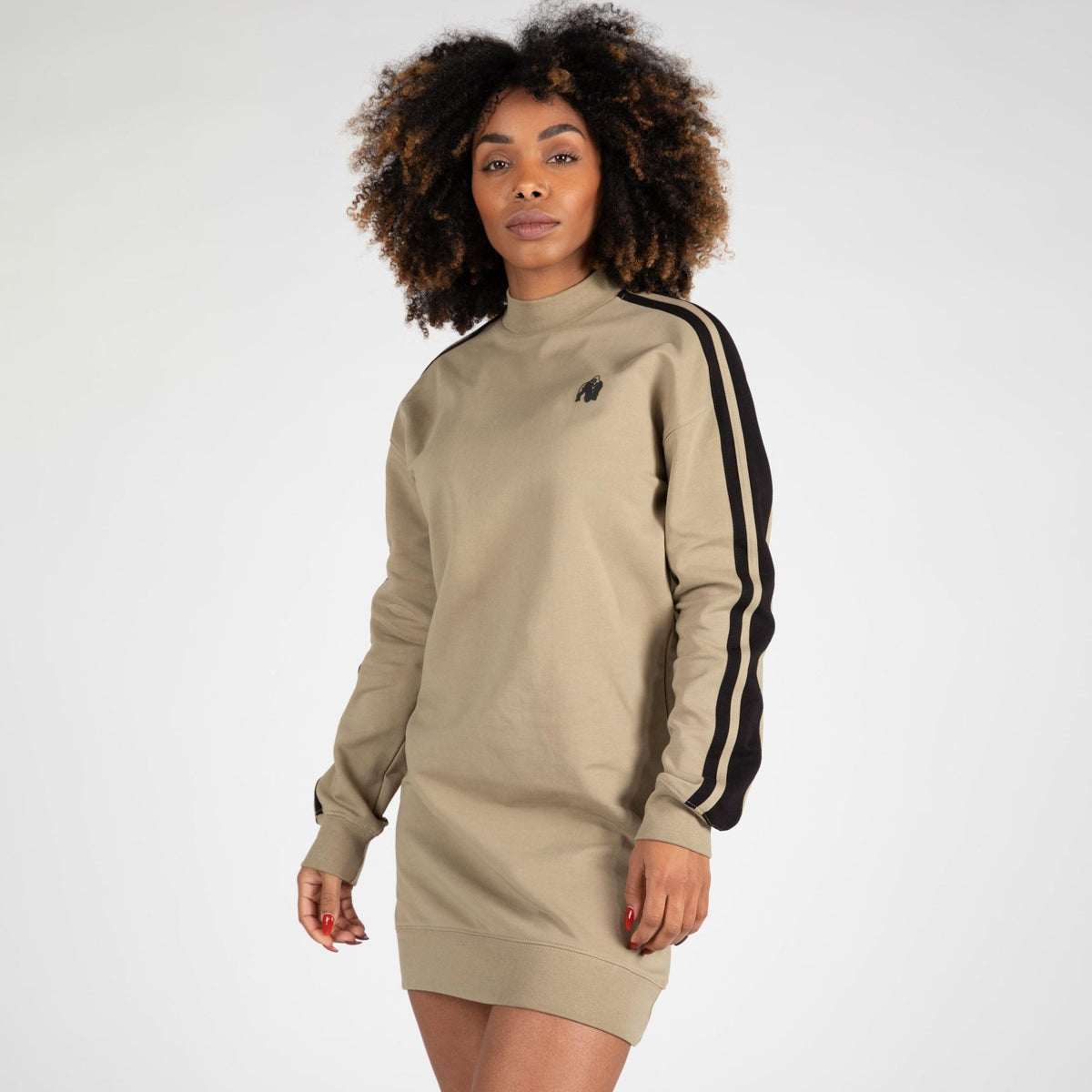 Gorilla Wear Isabella Sweatshirt Dress - Beige - Gorilla Wear | Kraft & Kontroll