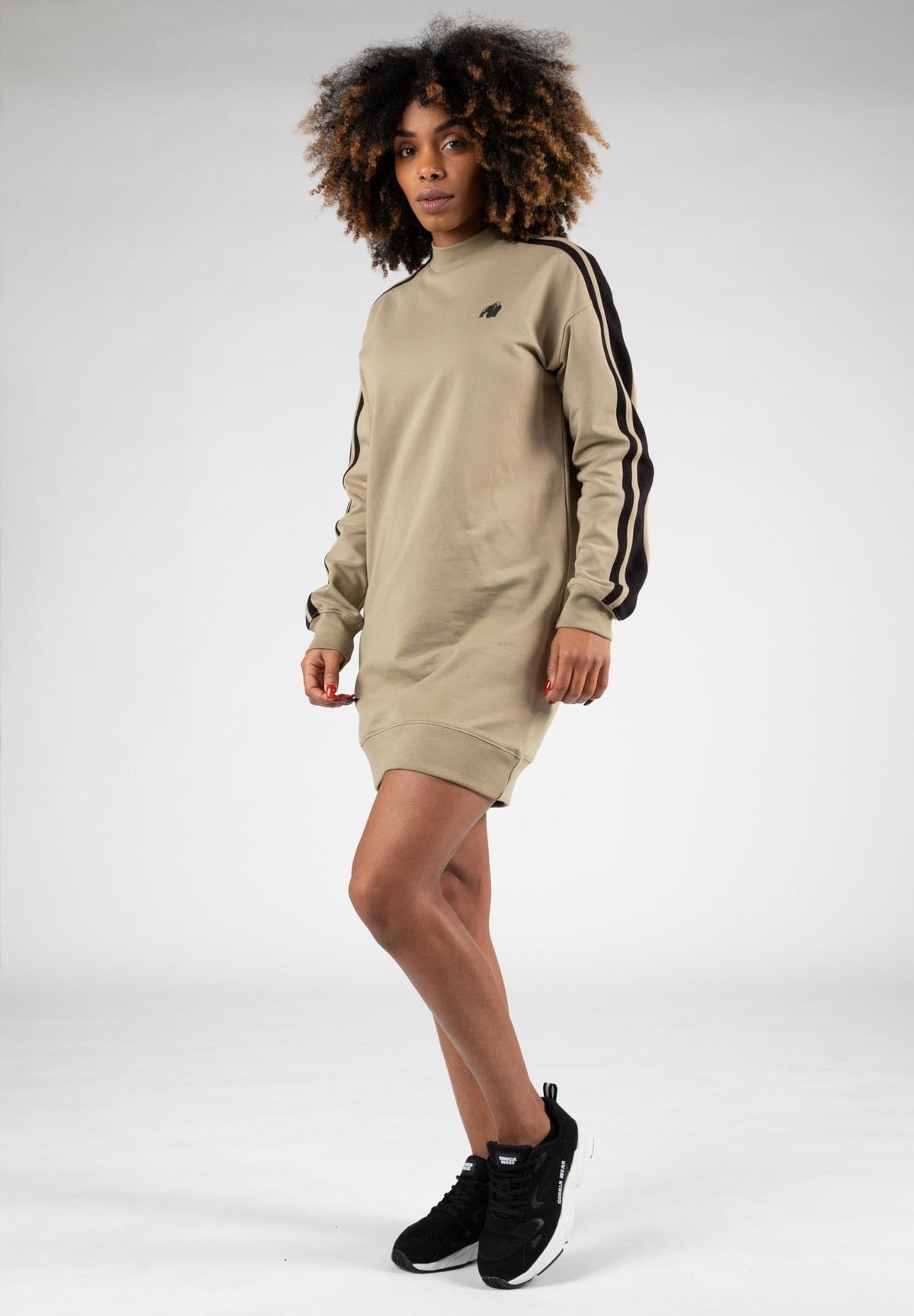 Gorilla Wear Isabella Sweatshirt Dress - Beige - Gorilla Wear | Kraft & Kontroll