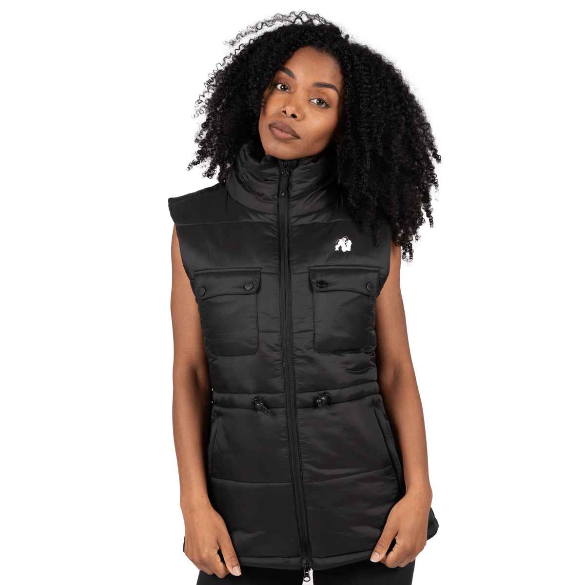 Gorilla Wear Lucia Puffer Vest - Svart - Gorilla Wear | Kraft & Kontroll