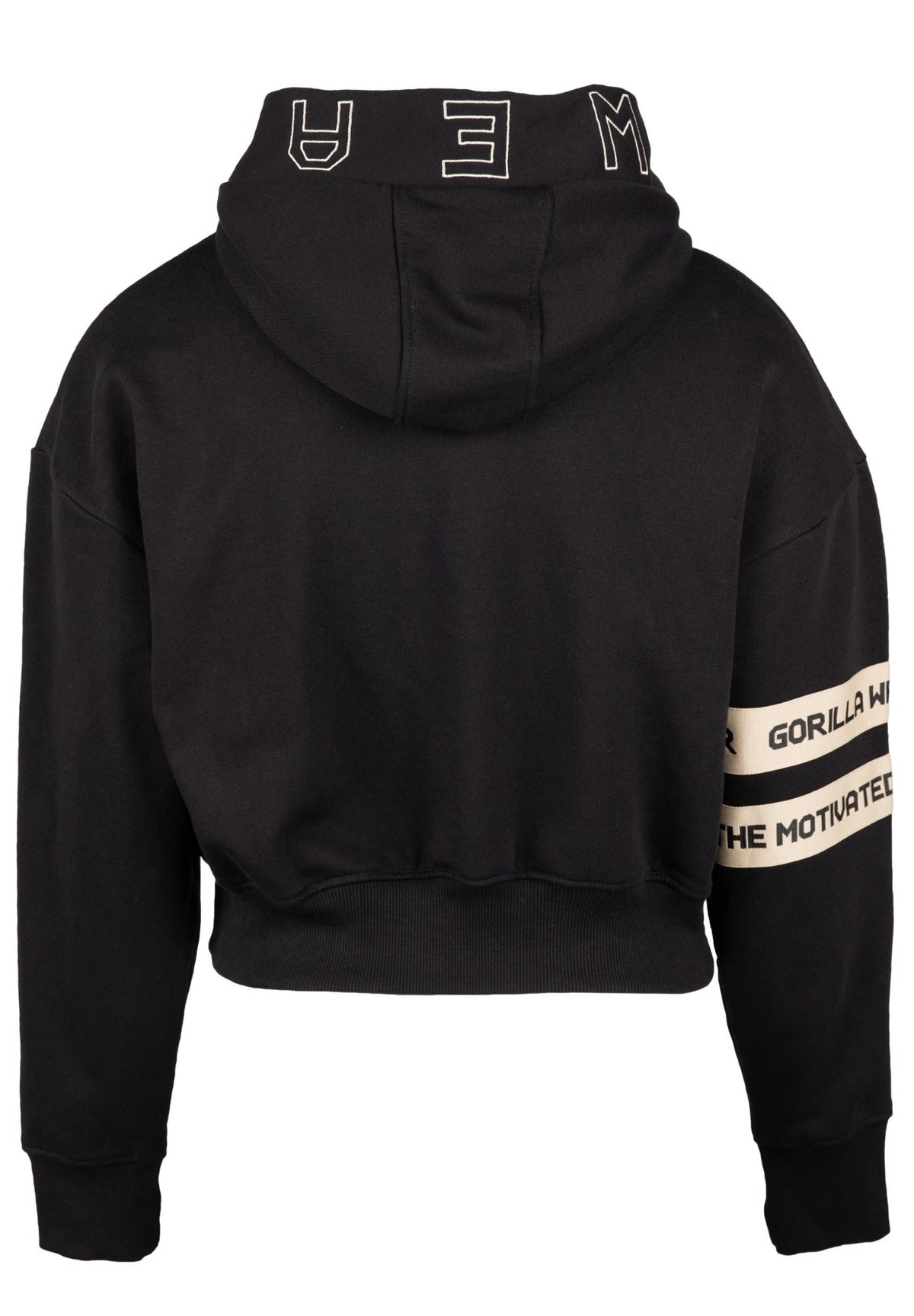 Gorilla Wear Tracey Cropped Hoodie - Svart - Gorilla Wear | Kraft & Kontroll