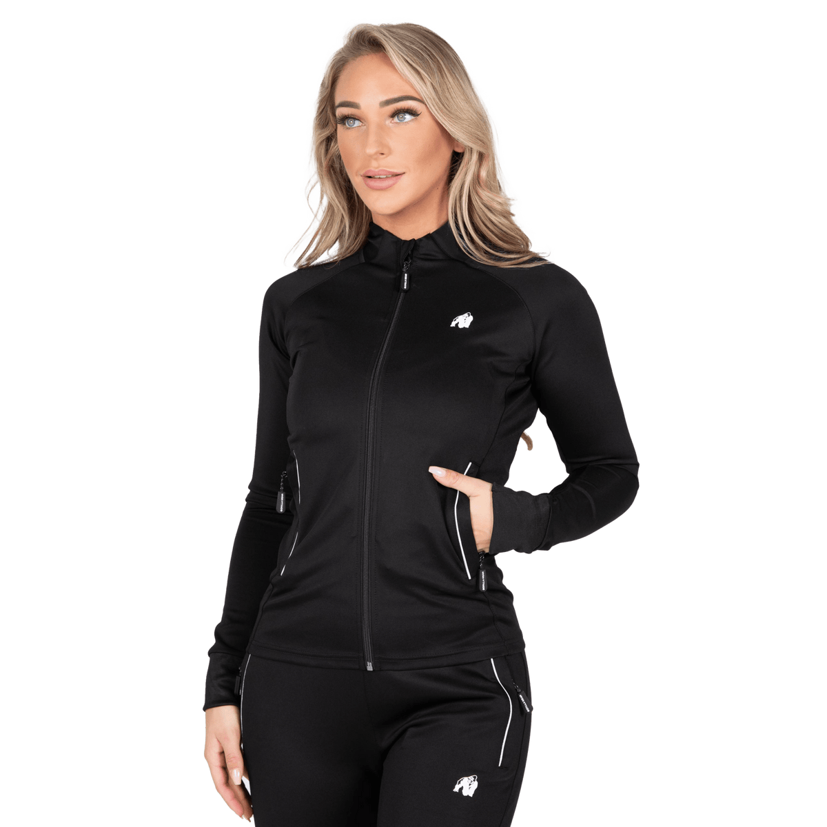Gorilla Wear Rochelle Track Jacket - Svart - Gorilla Wear | Kraft & Kontroll