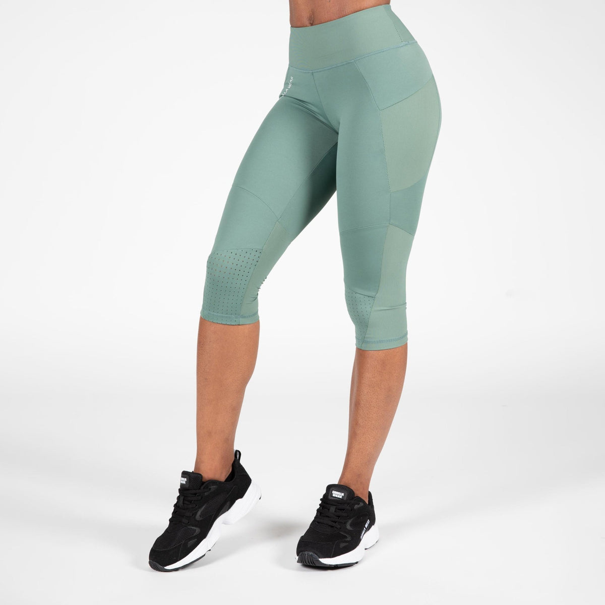 Gorilla Wear Monroe Cropped Leggings - Army Green - Gorilla Wear | Kraft & Kontroll