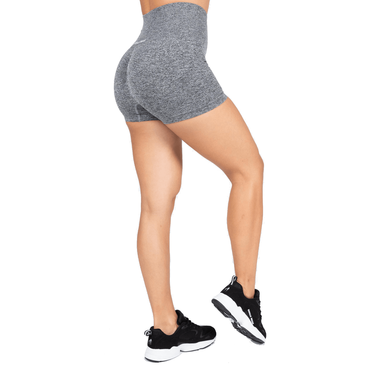 Gorilla Wear Quincy Seamless Shorts - Grey Melange - Gorilla Wear | Kraft & Kontroll