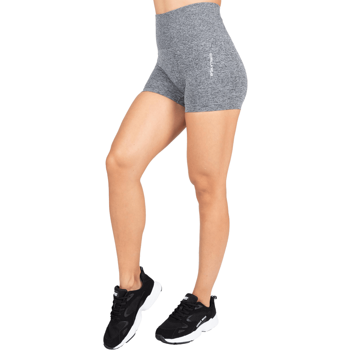Gorilla Wear Quincy Seamless Shorts - Grey Melange - Gorilla Wear | Kraft & Kontroll