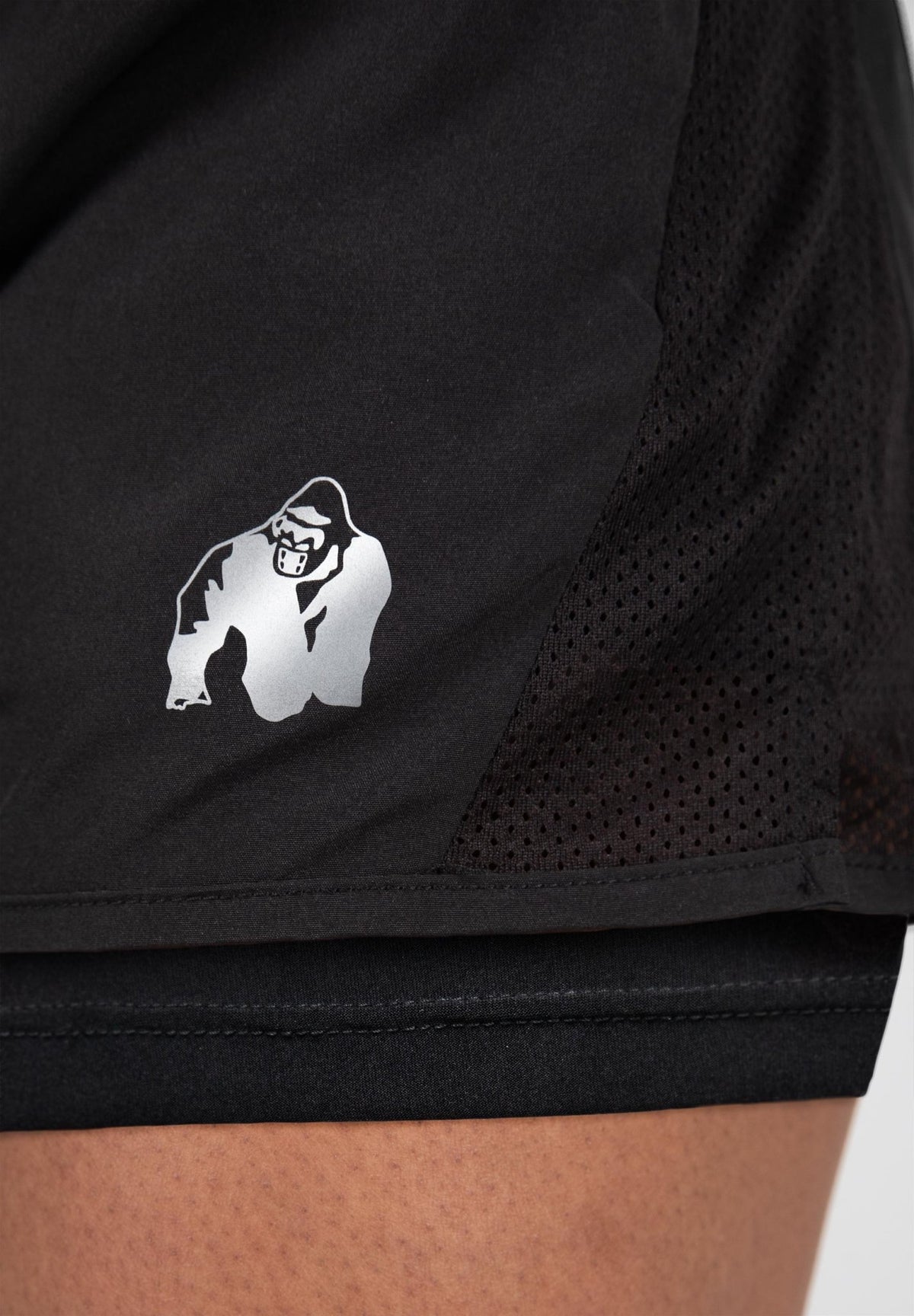 Gorilla Wear Portland 2-In-1 Shorts - Svart - Gorilla Wear | Kraft & Kontroll