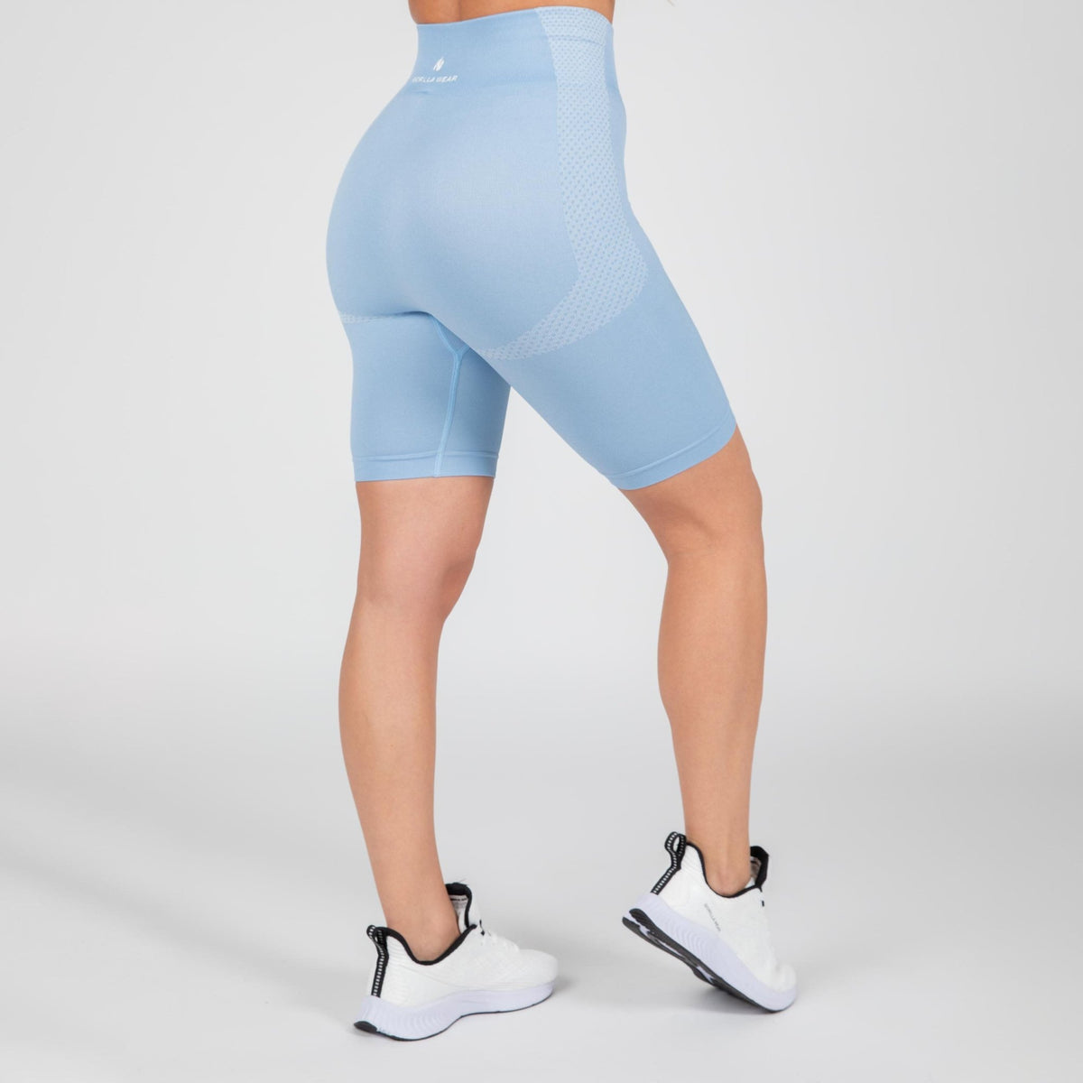 Gorilla Wear Selah Seamless Cycling Shorts - Light Blue - Gorilla Wear | Kraft & Kontroll