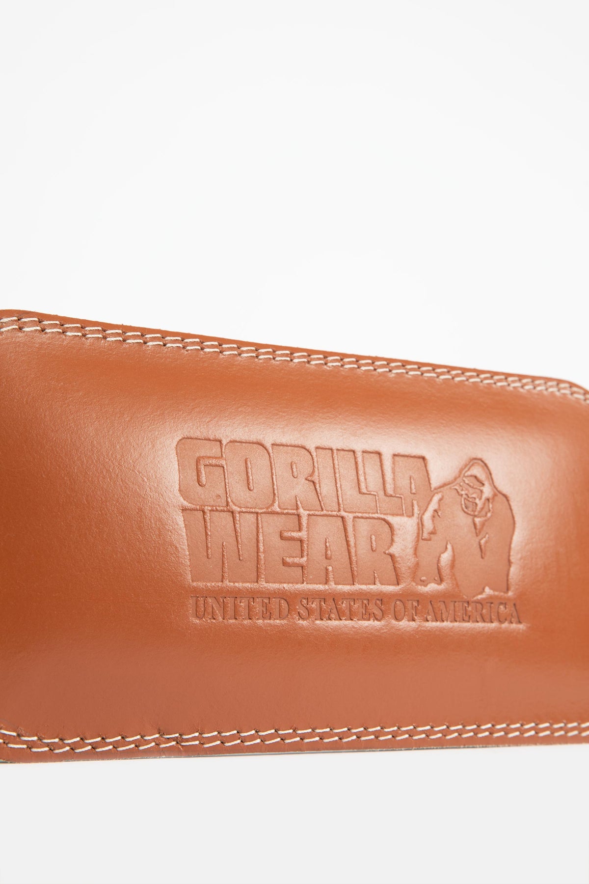 Gorilla Wear 6 Inch Padded Leather Belt - Brun