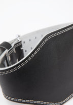 Gorilla Wear 6 Inch Padded Leather Belt - Svart/Svart
