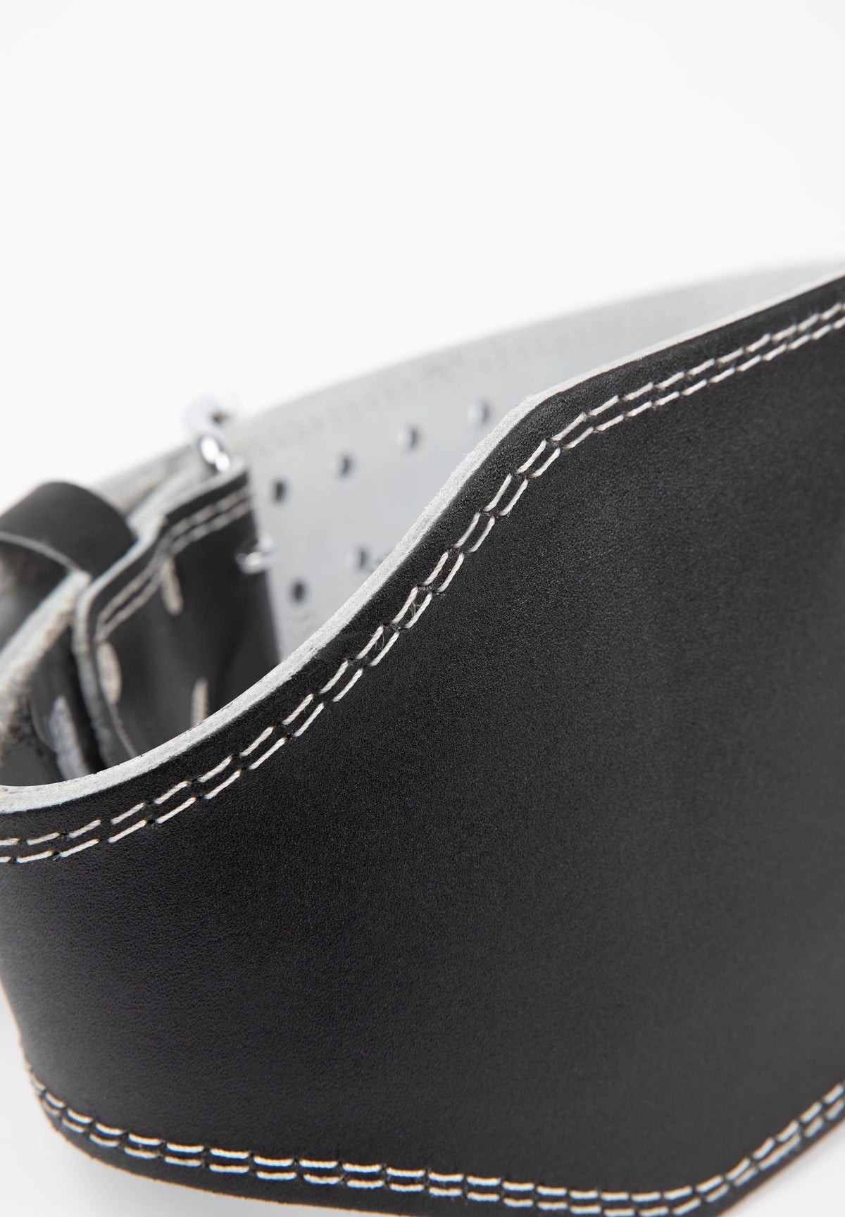 Gorilla Wear 6 Inch Padded Leather Belt - Svart/Svart