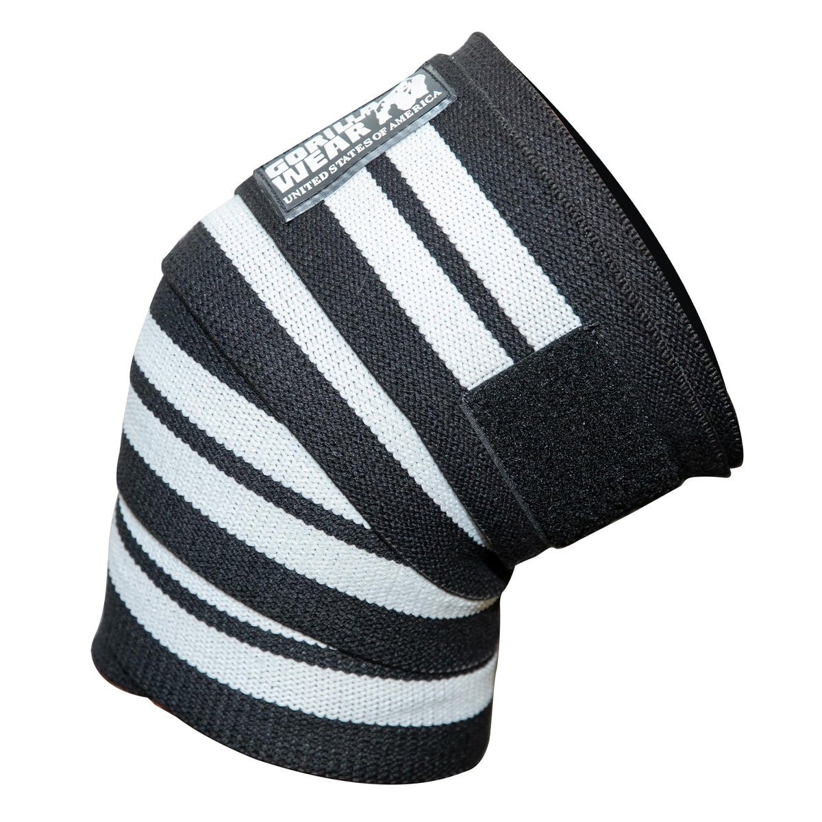 Gorilla Wear GW Knee Wraps 2 m - Svart/Vit
