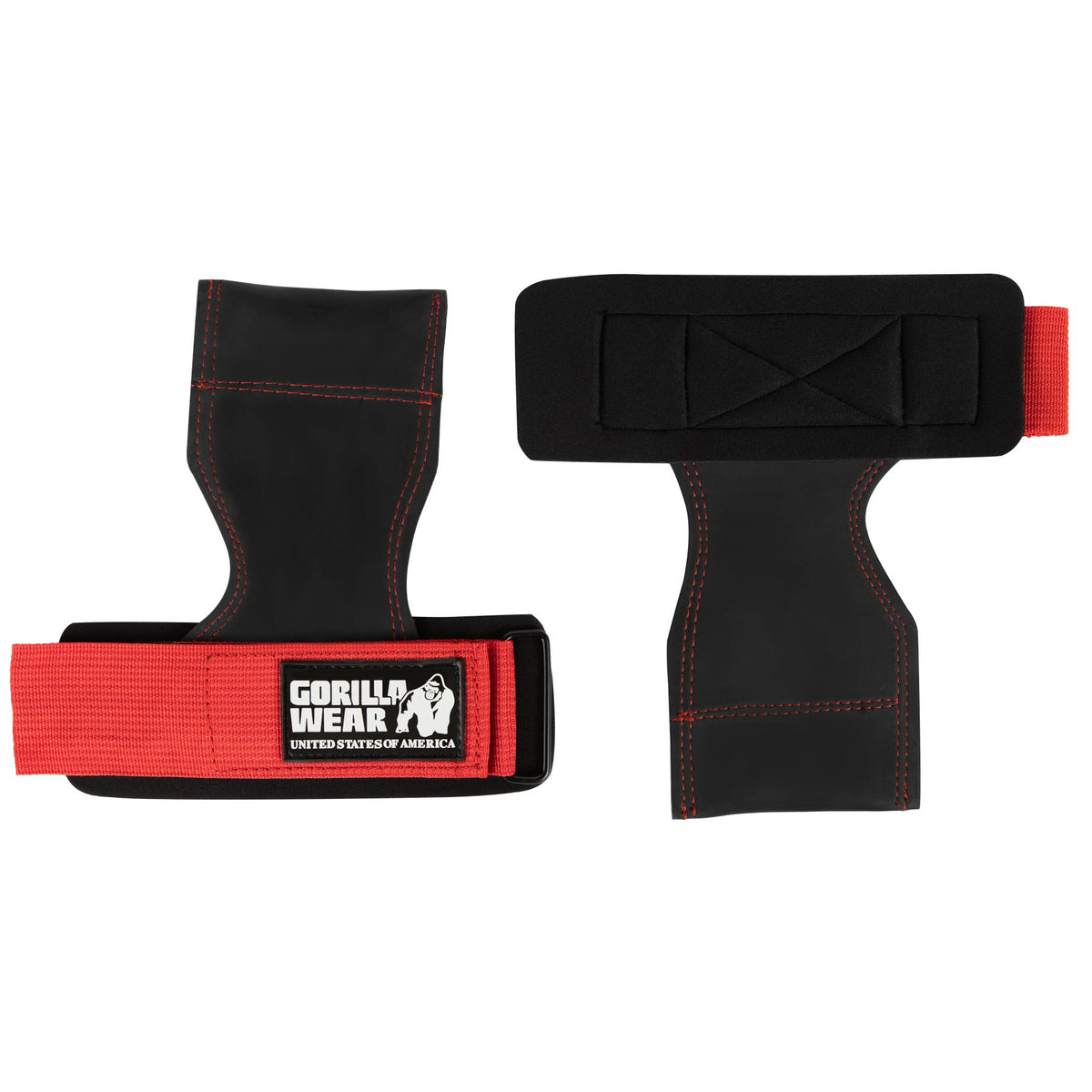 Gorilla Wear Lifting Grips - Svart/Röd