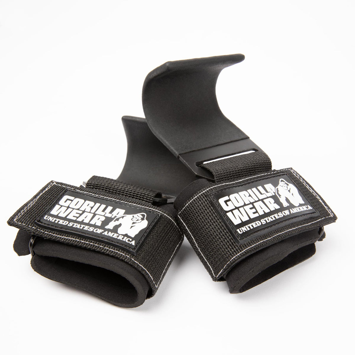 Gorilla Wear Weight Lifting Hooks - Svart/Vit