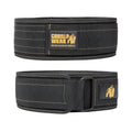 Gorilla Wear 4 Inch Nylon Belt - Svart/Guld
