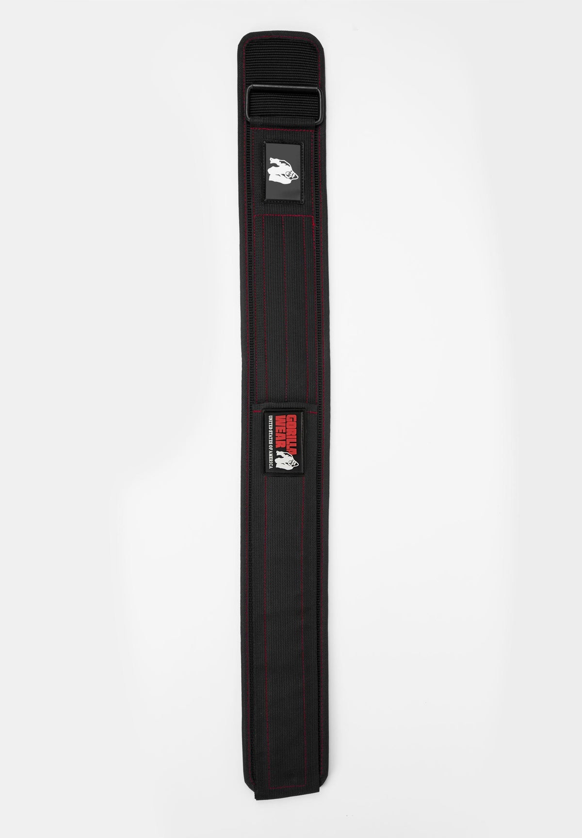 Gorilla Wear 4 Inch Nylon Belt - Svart/Röd