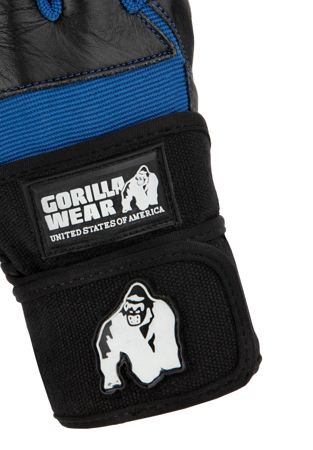 Gorilla Wear Dallas Wrist Wraps Gloves - Svart/Blå