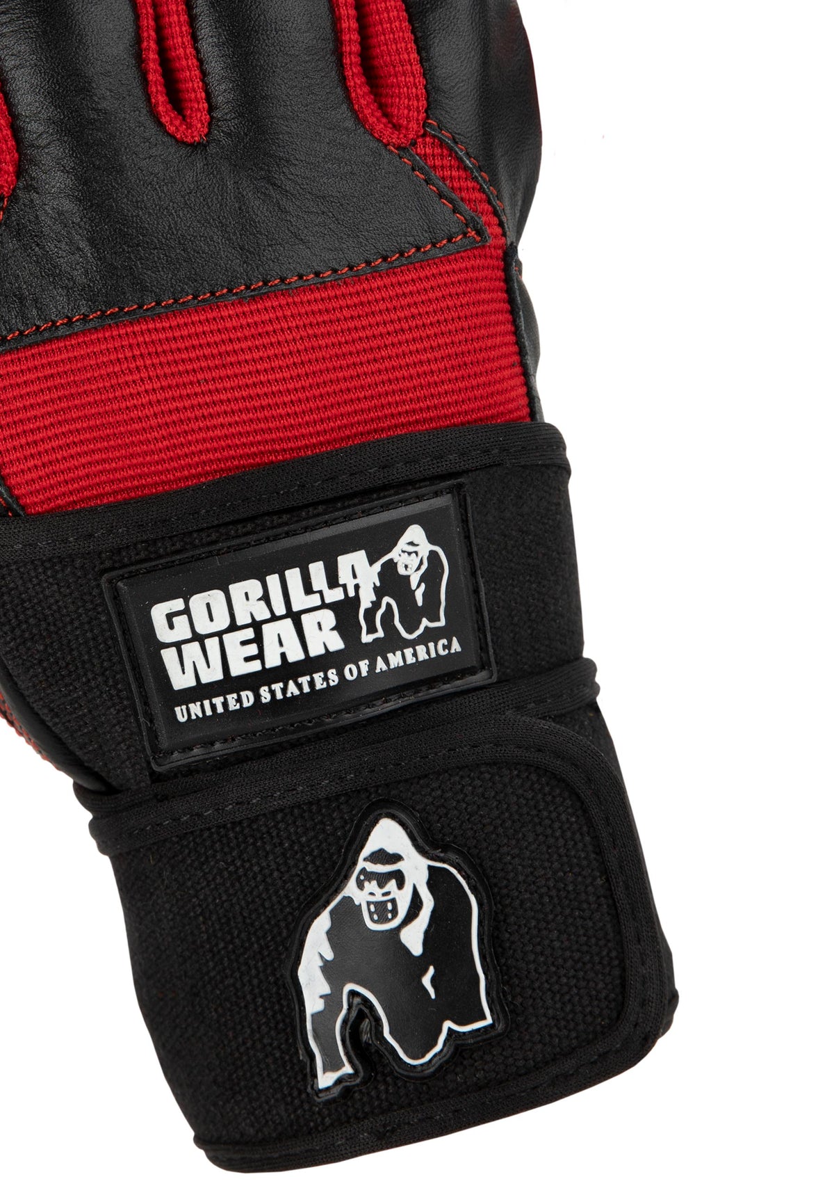 Gorilla Wear Dallas Wrist Wraps Gloves - Svart/Röd