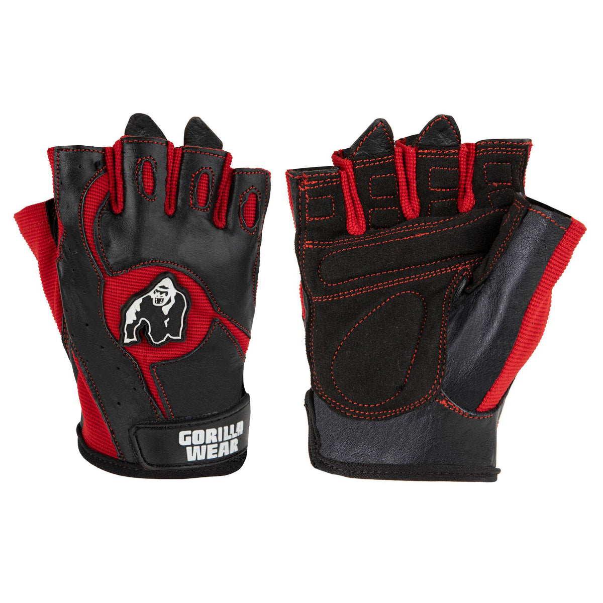 Gorilla Wear Mitchell Training Gloves - Svart/Röd