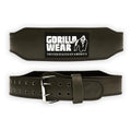 Gorilla Wear 4 Inch Padded Leather Belt - Army Green