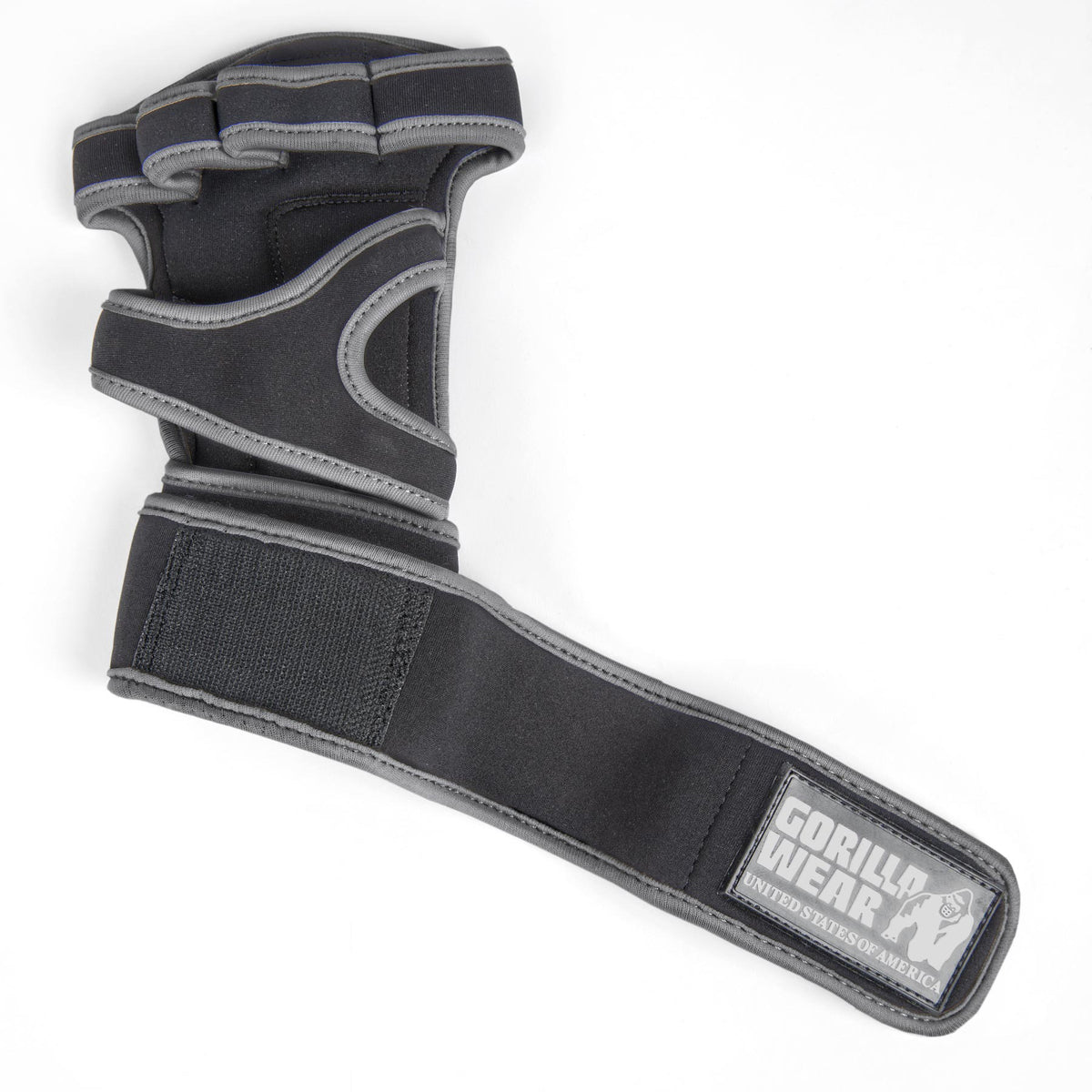 Gorilla Wear Yuma Weightlifting Workout Gloves - Svart/Grå