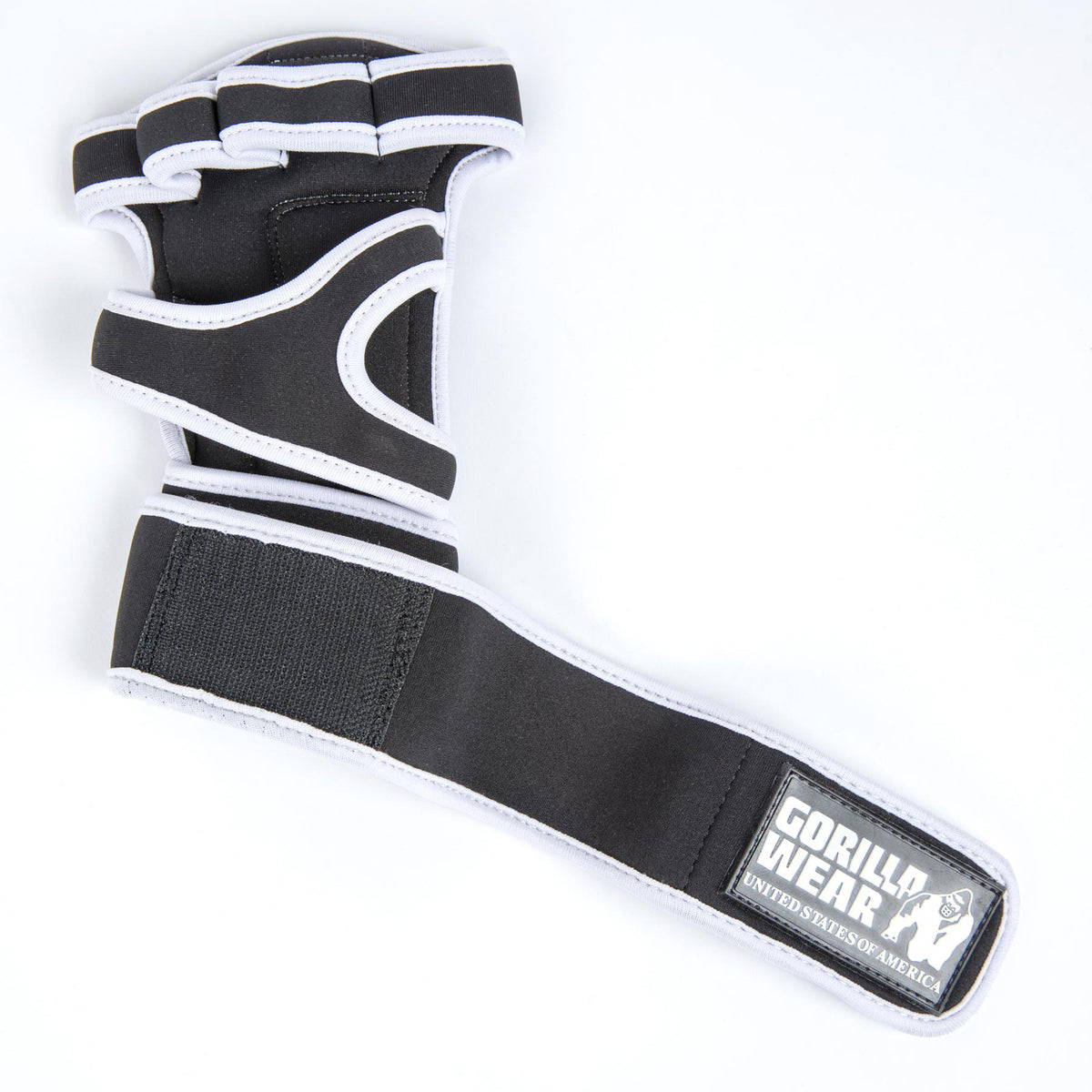 Gorilla Wear Yuma Weightlifting Workout Gloves - Svart/Vit