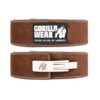 Gorilla Wear 4 Inch Powerlifting Lever Belt - Brun