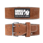Gorilla Wear 4 Inch Powerlifting Belt - Brun