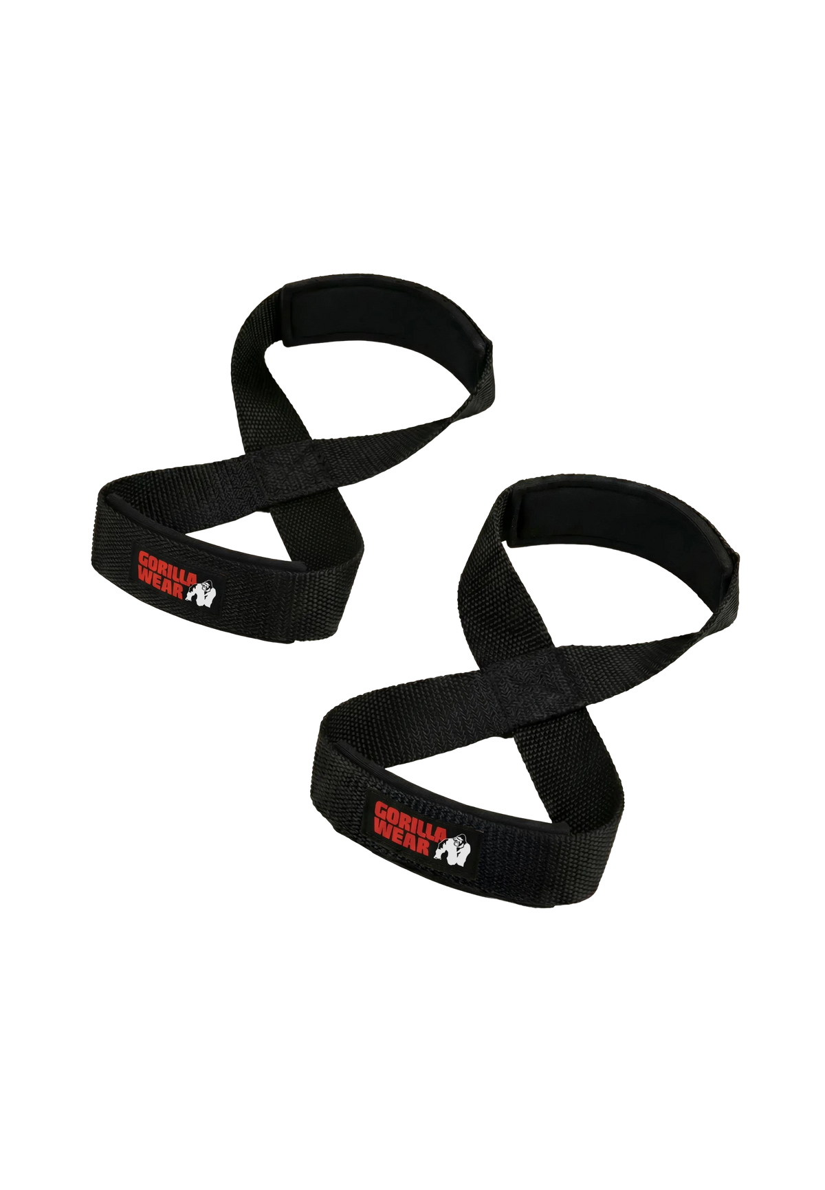 Gorilla Wear Figure 8 Lifting Straps - Svart