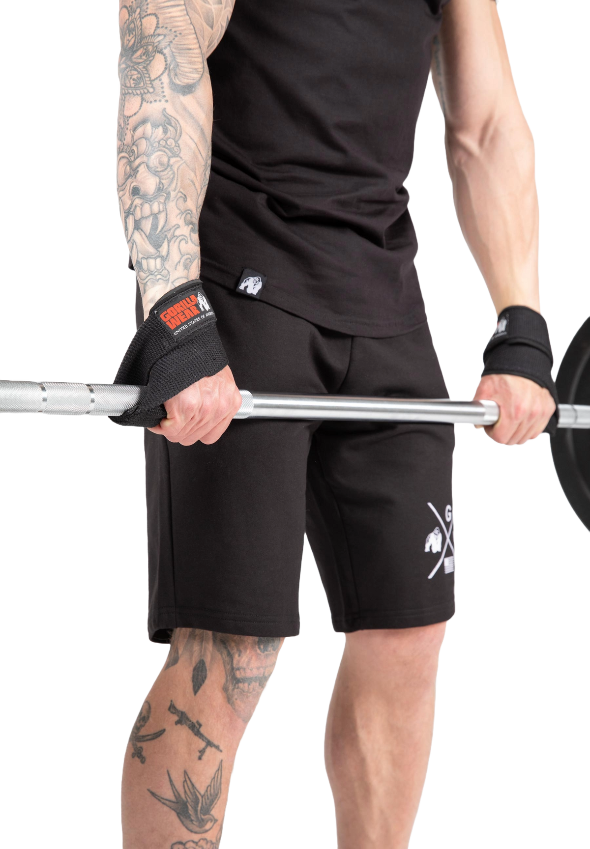 Gorilla Wear Figure 8 Lifting Straps - Svart