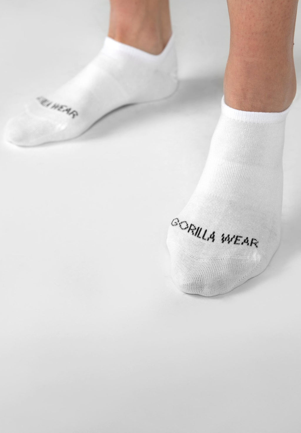 Gorilla Wear Ankle Socks 2-Pack - Vit - Gorilla Wear | Kraft & Kontroll