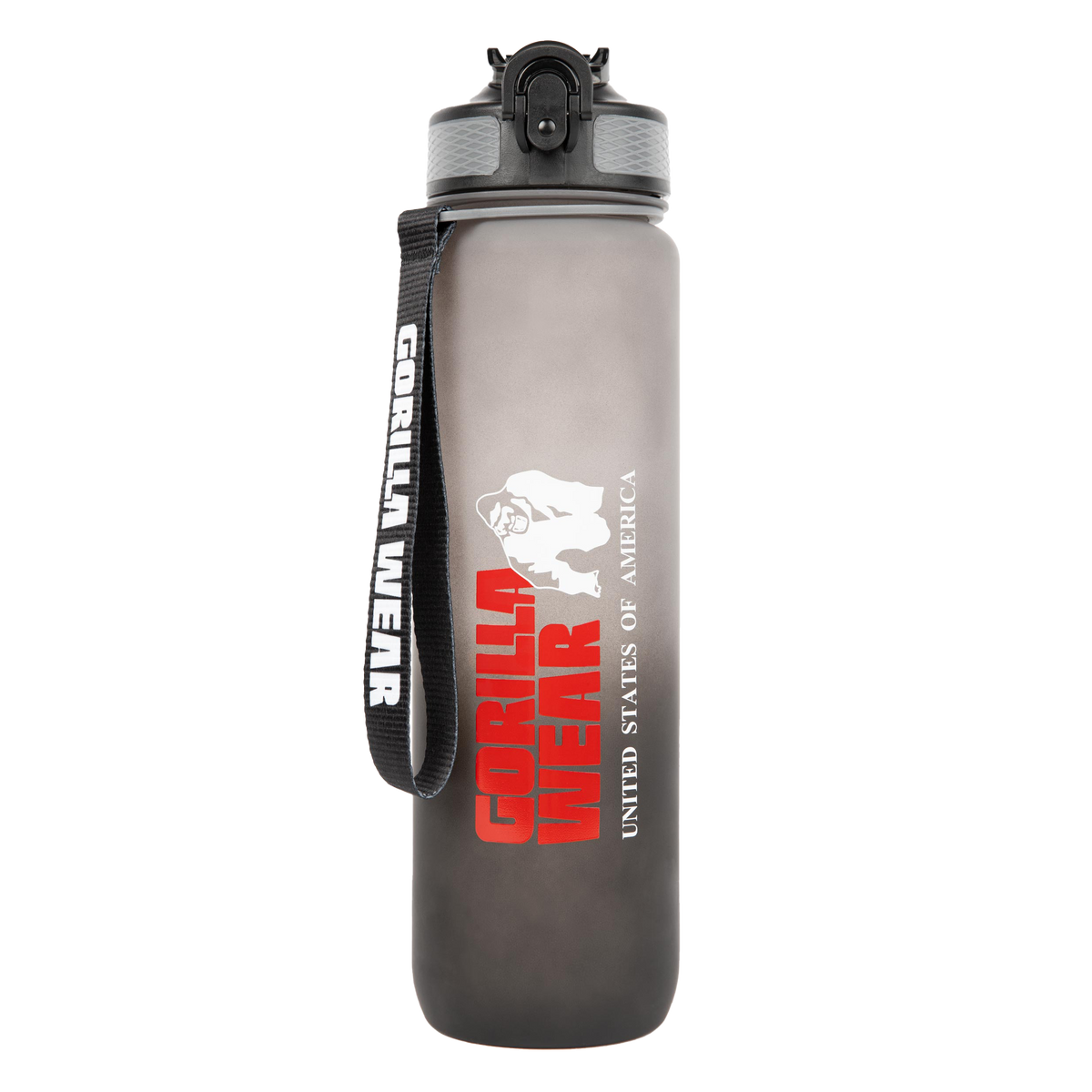 Gorilla Wear Gradient Water Bottle 1000 ml - Svart/Grå