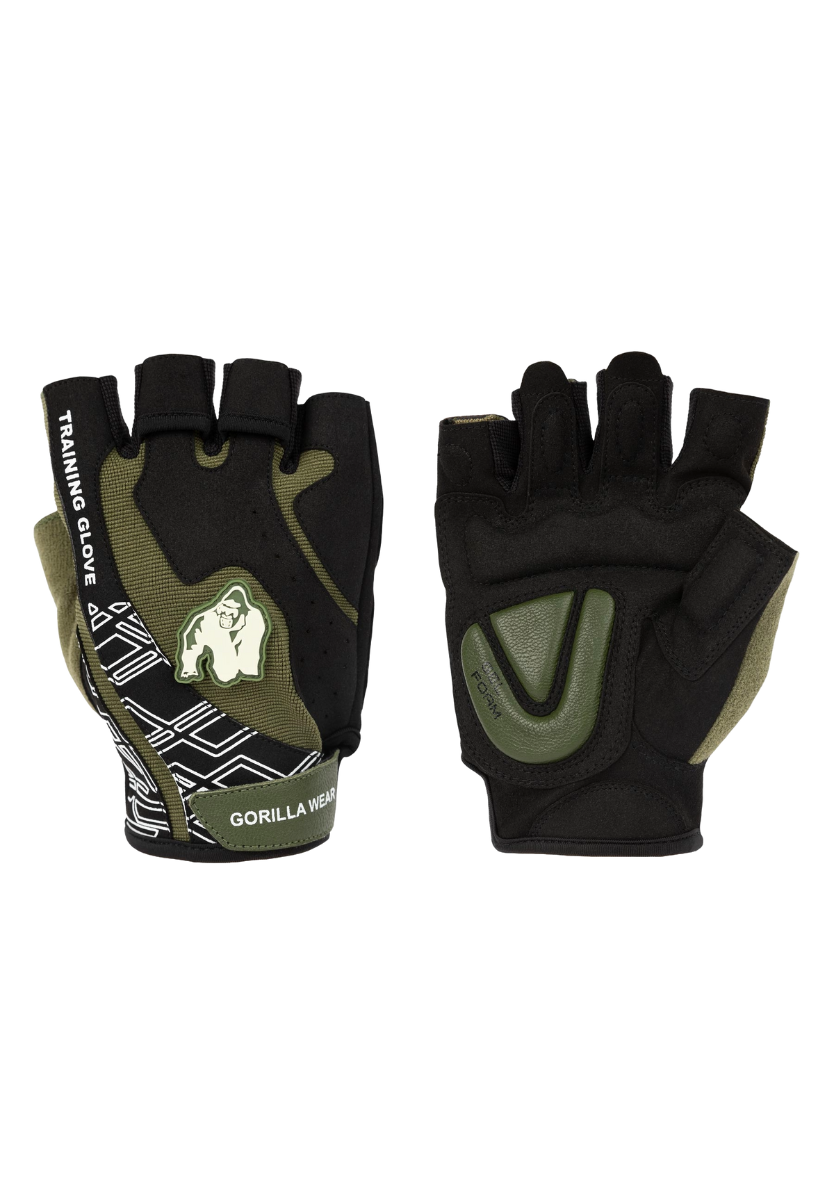 Gorilla Wear Mitchell Training Gloves 2.0 - Black/Army Green