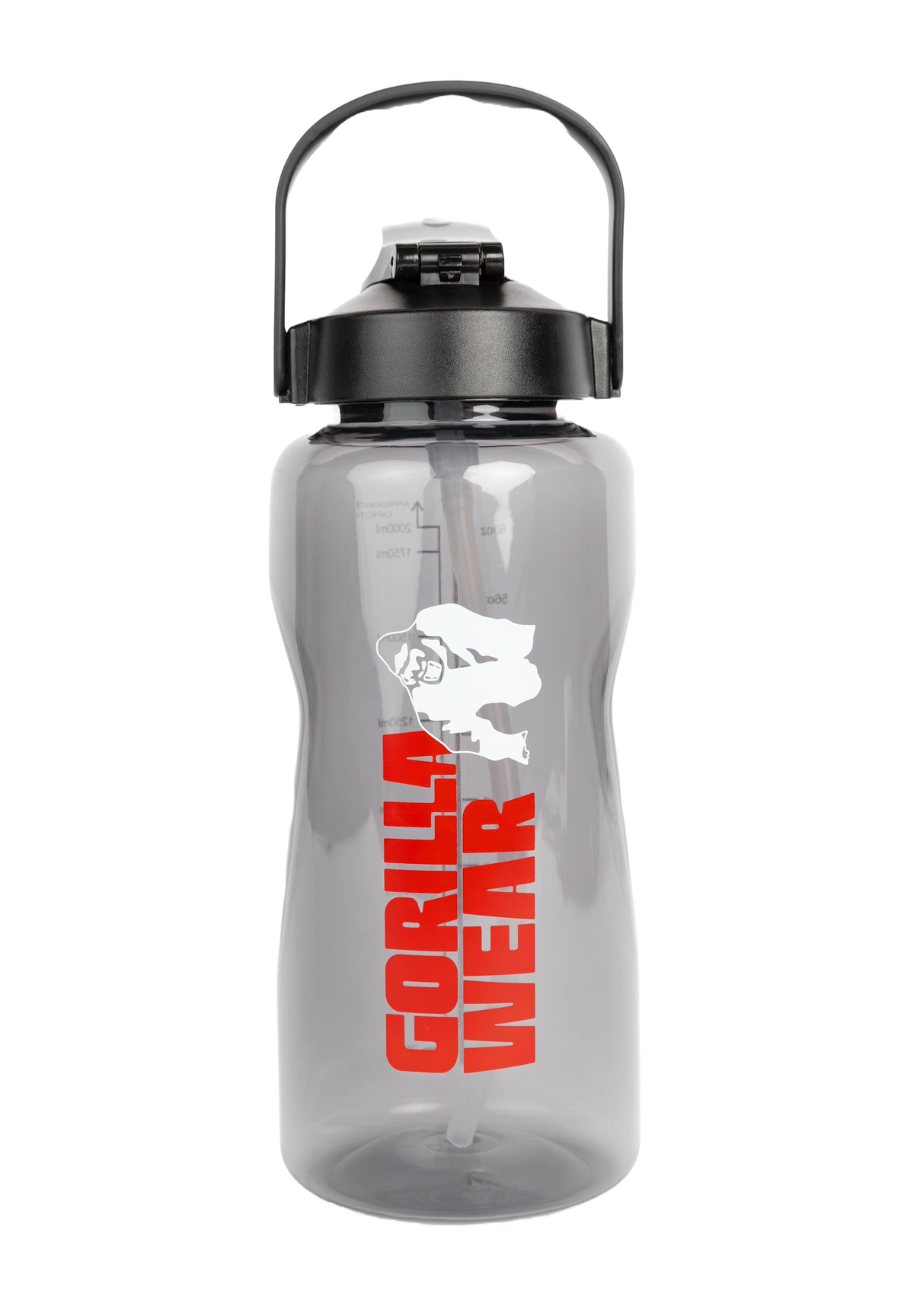 Gorilla Wear Water Bottle With Sleeve 2 L - Svart