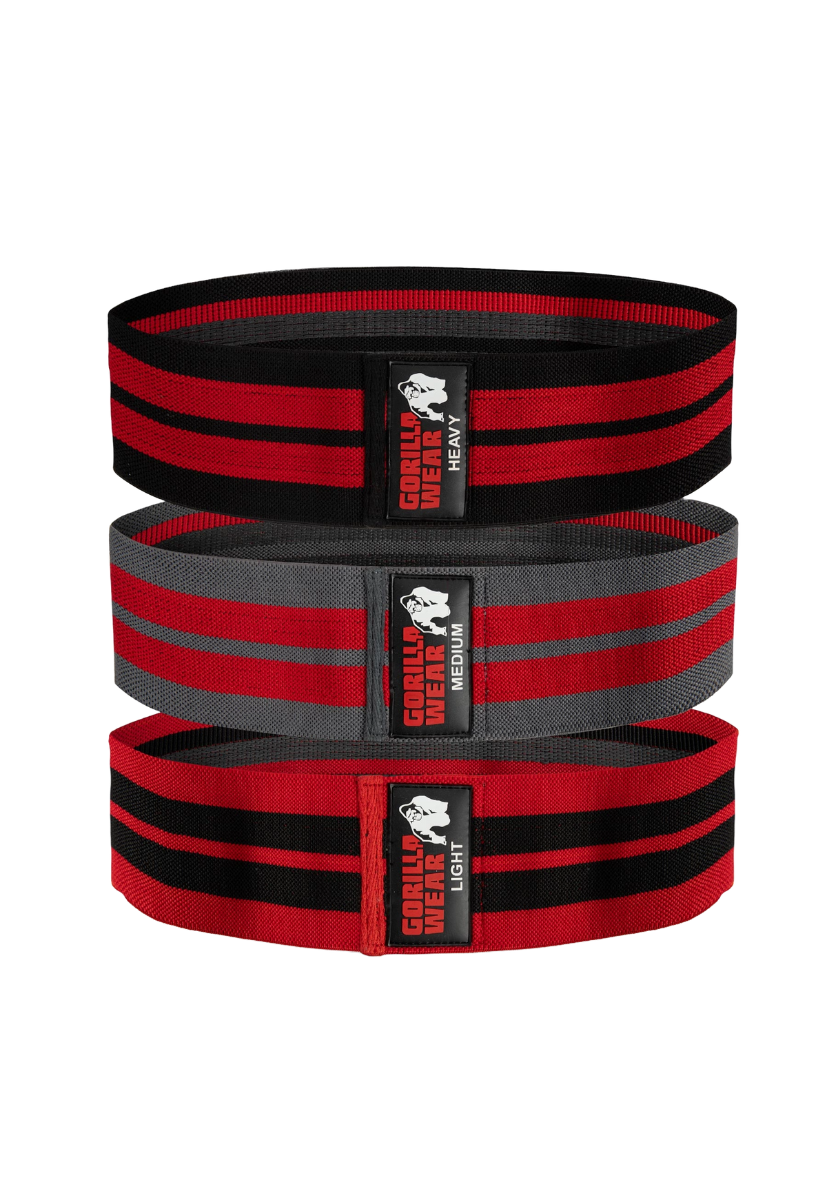 Gorilla Wear Glute Bands 3-Pack - Svart/Röd/Grå
