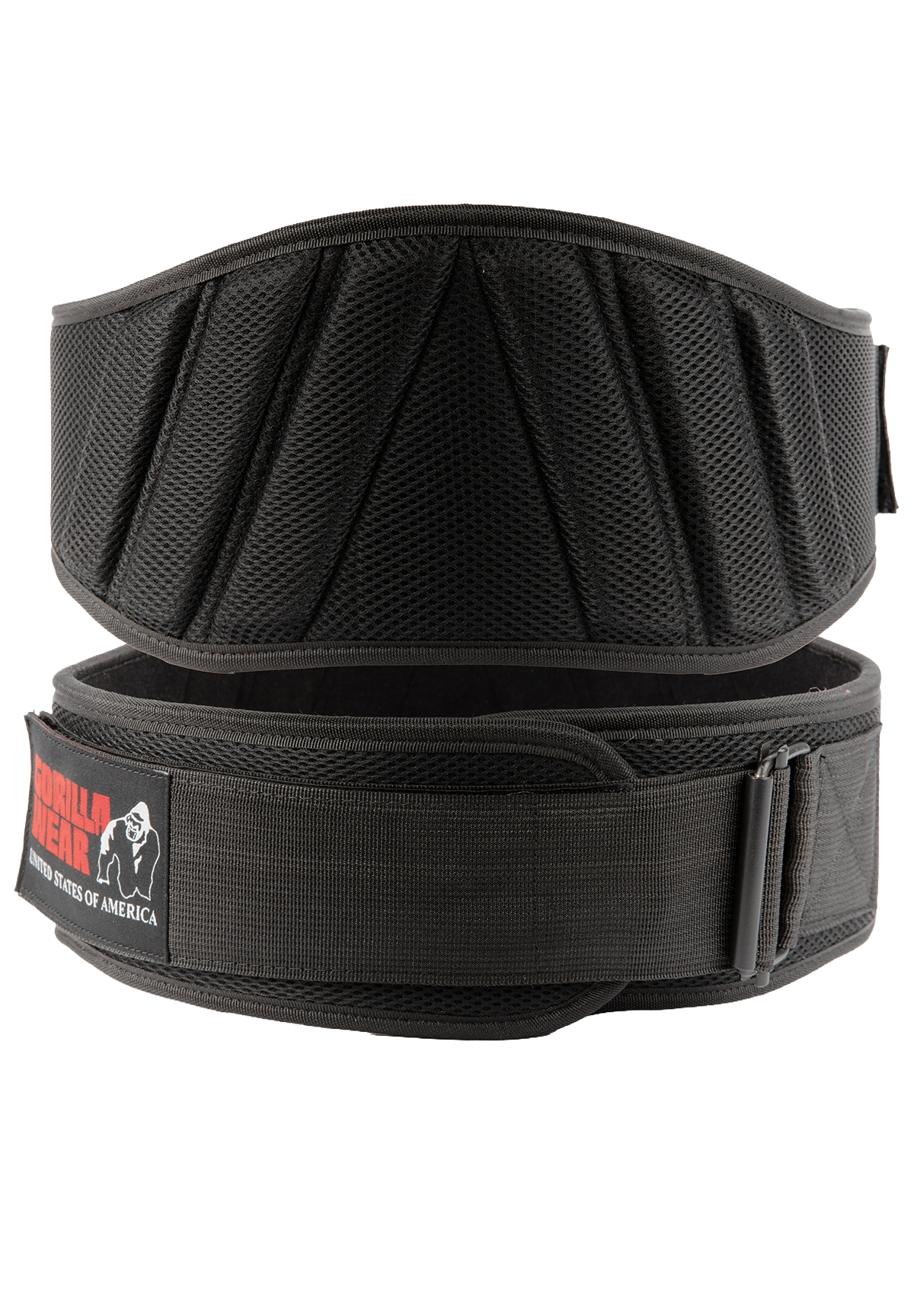 Gorilla Wear 6 Inch Padded Mesh Lifting Belt - Svart