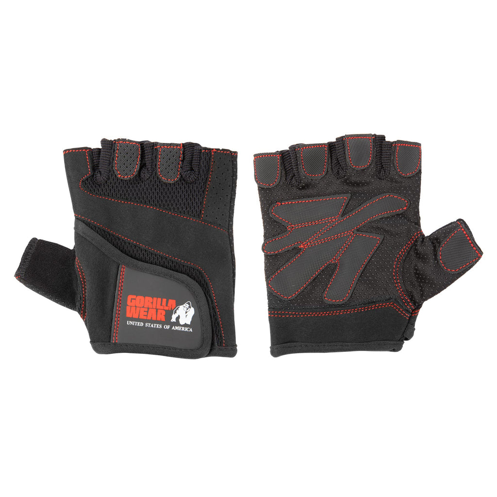 Gorilla Wear Fitness Gloves Dam - Svart/Röd