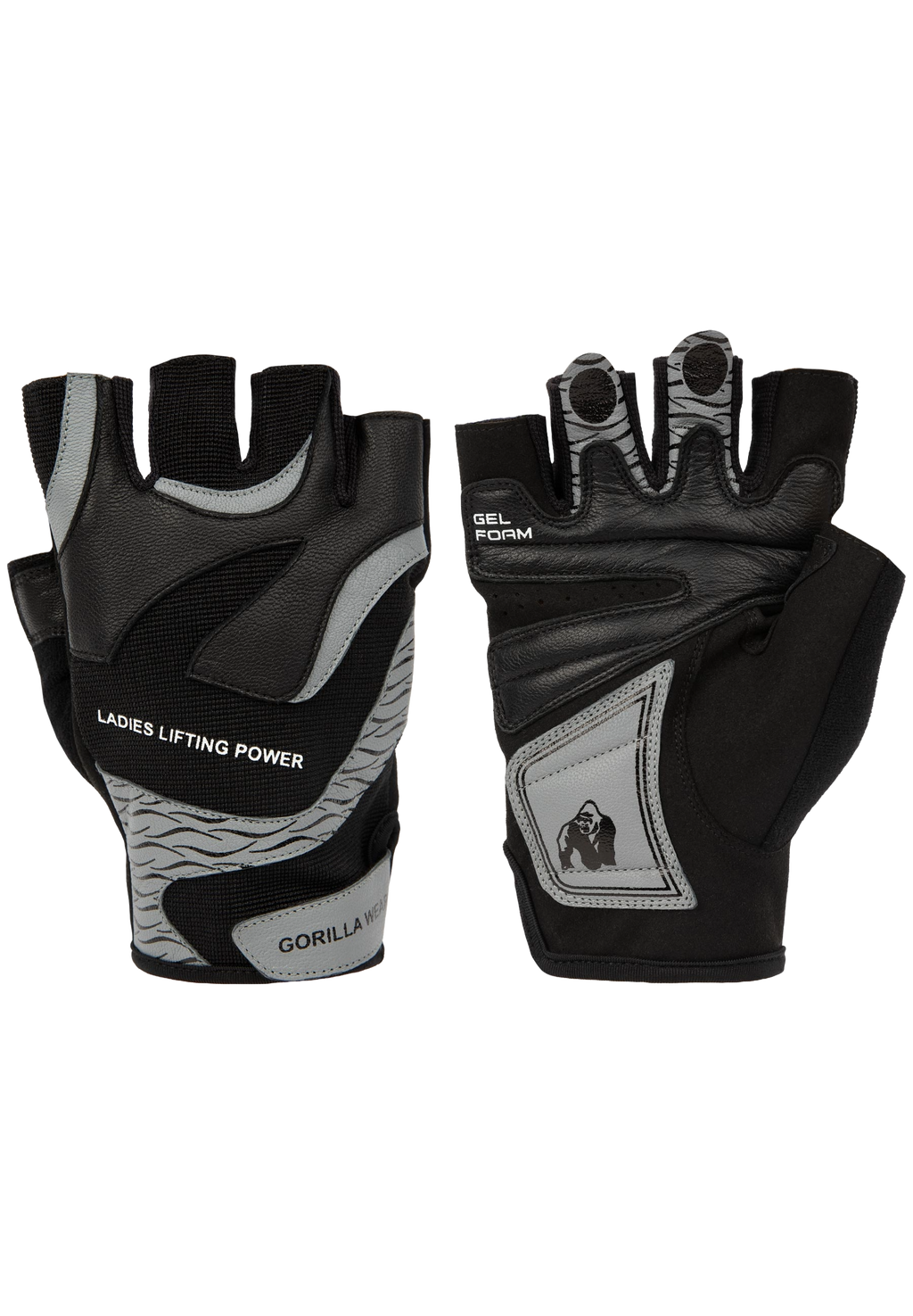 Gorilla Wear Fitness Gloves 2.0 Dam - Svart/Grå