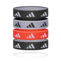 Hair Ties - Set of 4 - Black/White/Solar Red