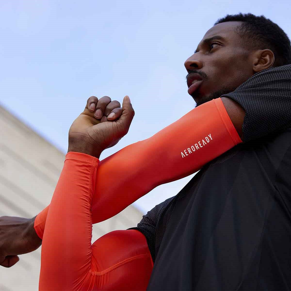 Adidas Aeroready Compres Arm Sleeves - Röd