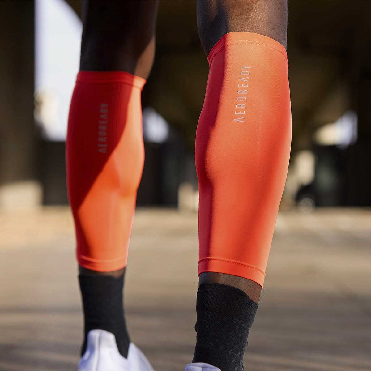 Adidas Aeroready Compres Calf Sleeves - Röd