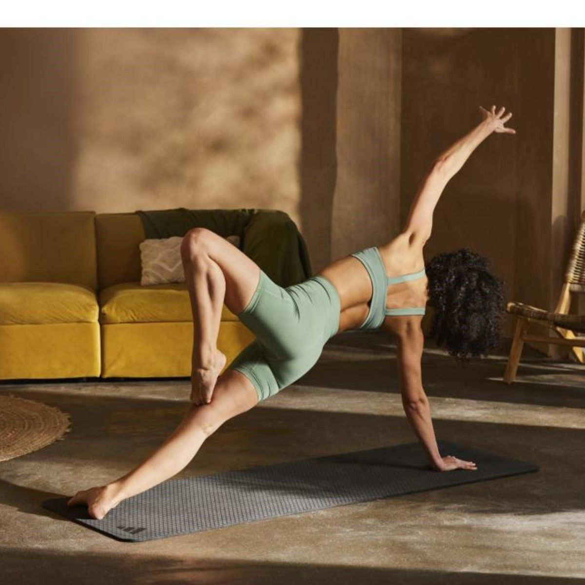 Adidas Yoga Matta 10 mm - Svart
