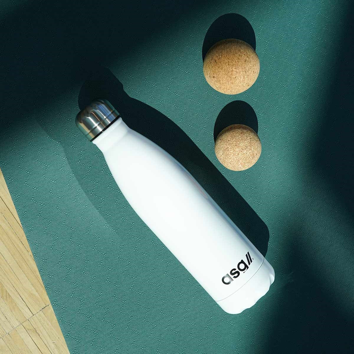 ASG Yoga Bottle/Fitness Vattenflaska - Vit