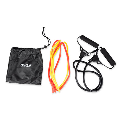 Set. 3 elas. and 2 w. handg.