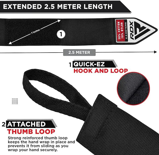 RDX IBA Boxing HAND WRAPS 2.5 kids