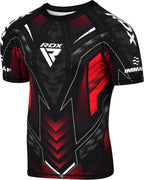 RDX Half Sleeves Compression Shirt - Röd - RDX | Kraft & Kontroll