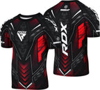RDX Half Sleeves Compression Shirt - Röd - RDX | Kraft & Kontroll