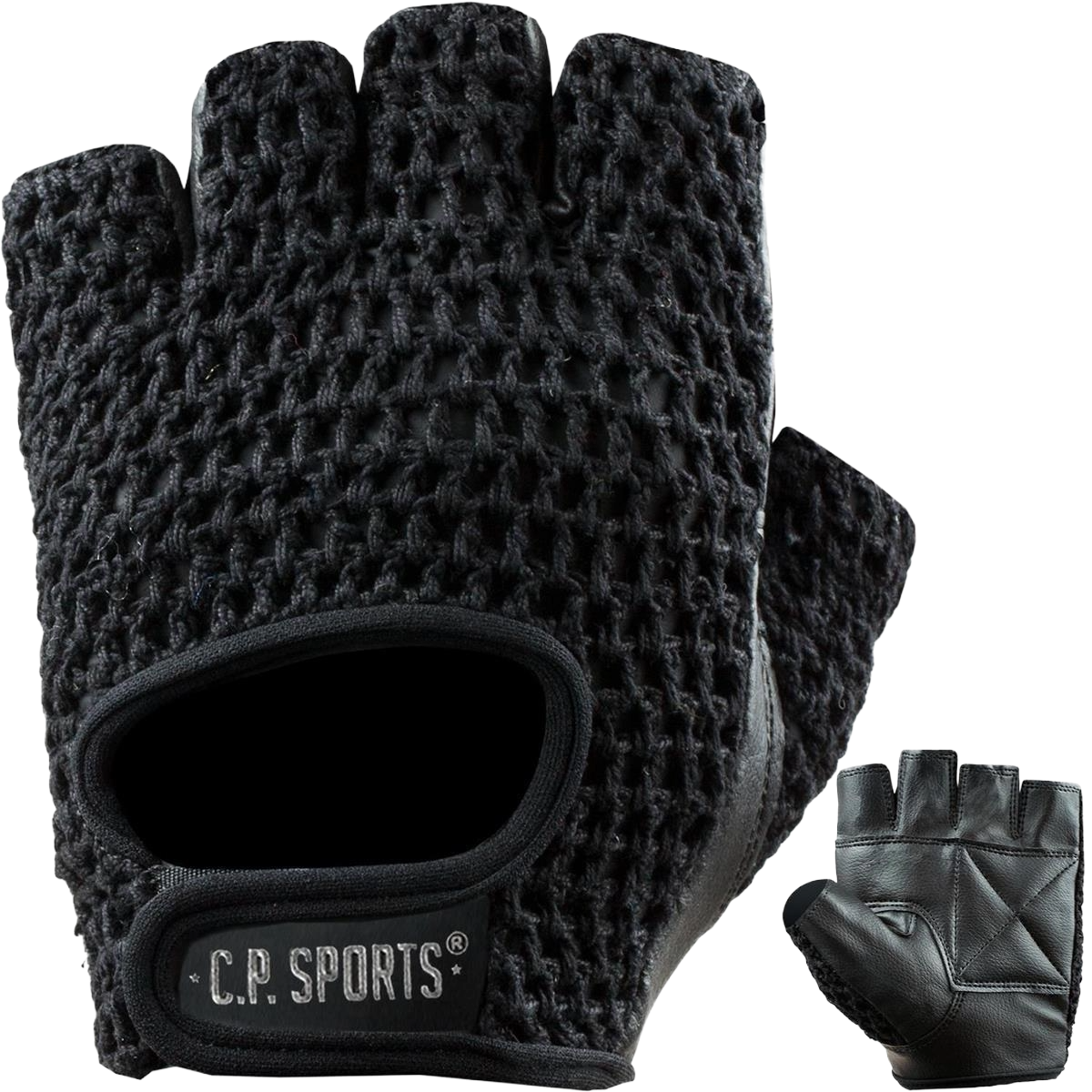 C.P. Sports Fitness Glove Basic, black/black - S