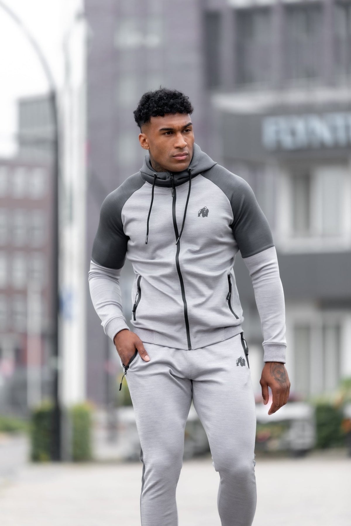 Gorilla Wear Sullivan Track Jacket - Svart - Gorilla Wear | Kraft & Kontroll