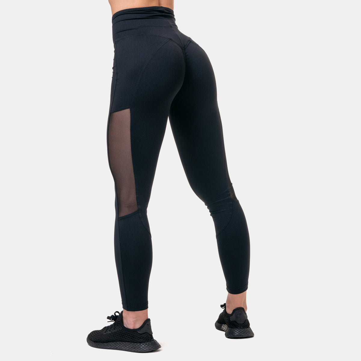 NEBBIA High Waist Mesh Tights - Svart - NEBBIA | Kraft & Kontroll