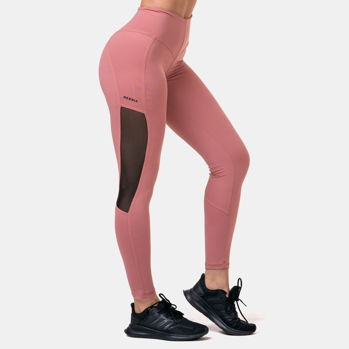 NEBBIA High Waist Mesh Tights - Old Rose - NEBBIA | Kraft & Kontroll